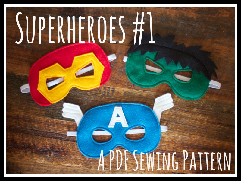 Superheroes #1 PDF Sewing Pattern