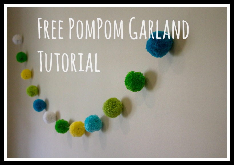 Free Pompom Garland Tutorial