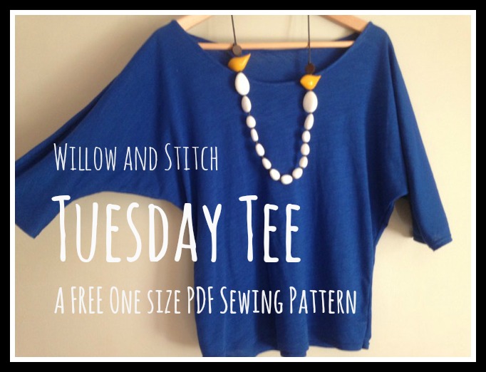 Willow and Stitch Tuesday Tee PDF Pattern and Tutorial