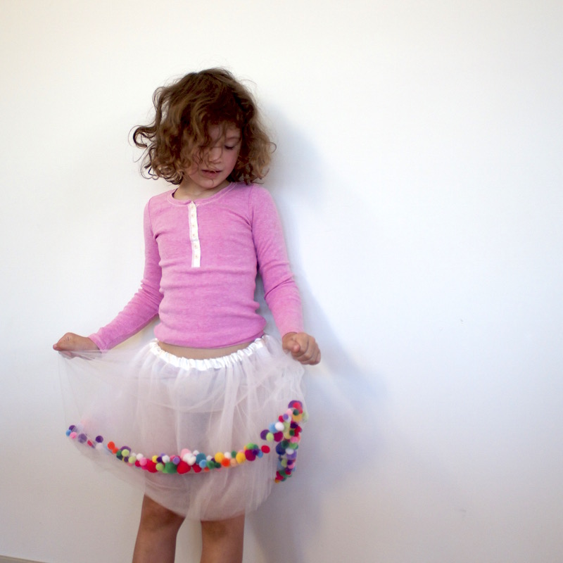 pom pom Tutu for Kids Clothes Week — and Stitch