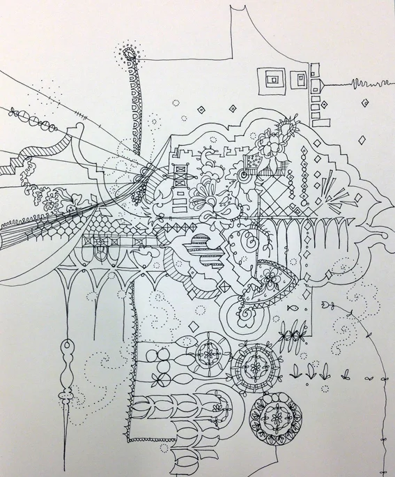 When the afternoon jet lag sets in I sit at my desk and doodle. I have found that quite sedentary activities result in me accidentally sleeping for 3-4 hours. So I try to use this deep fatigue to be a time of letting the pen wander without purpose.