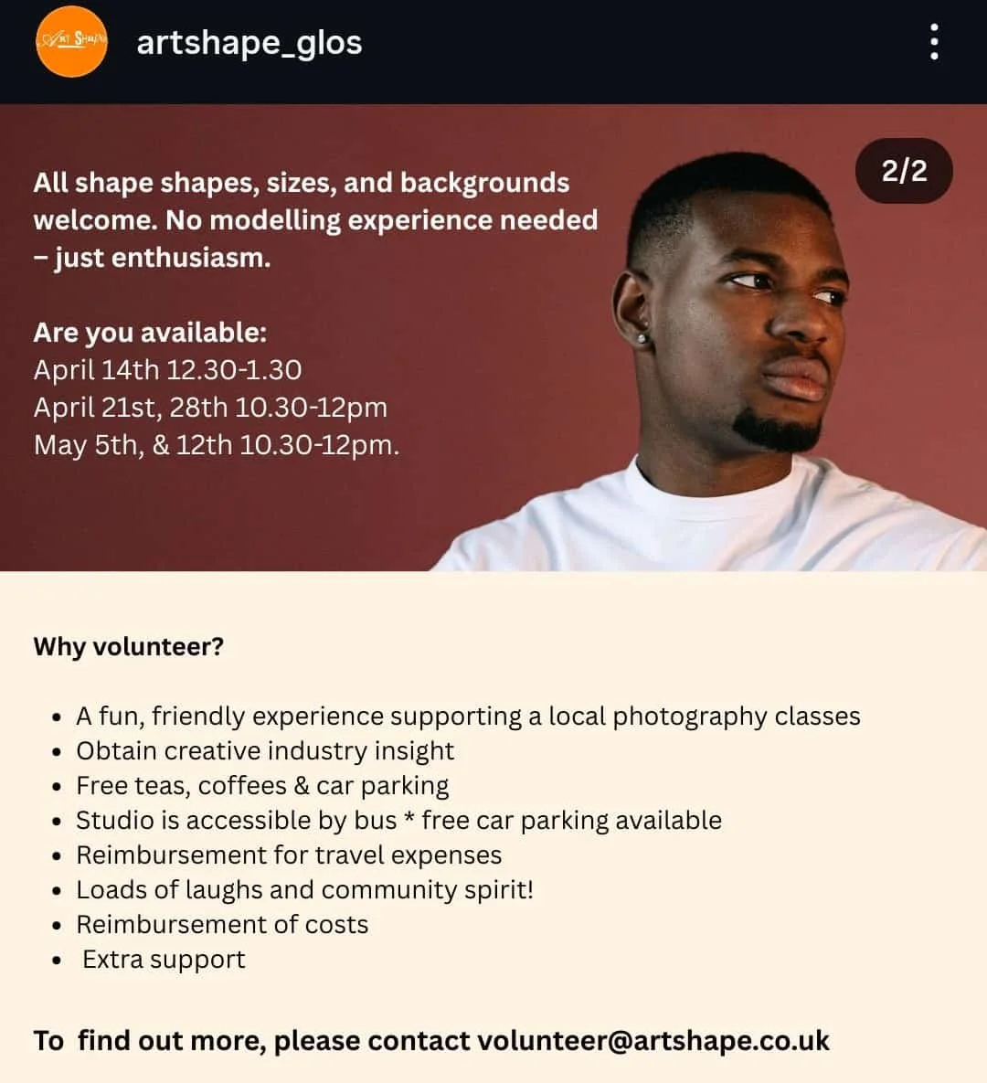 Art Shape Photography Volunteer Model