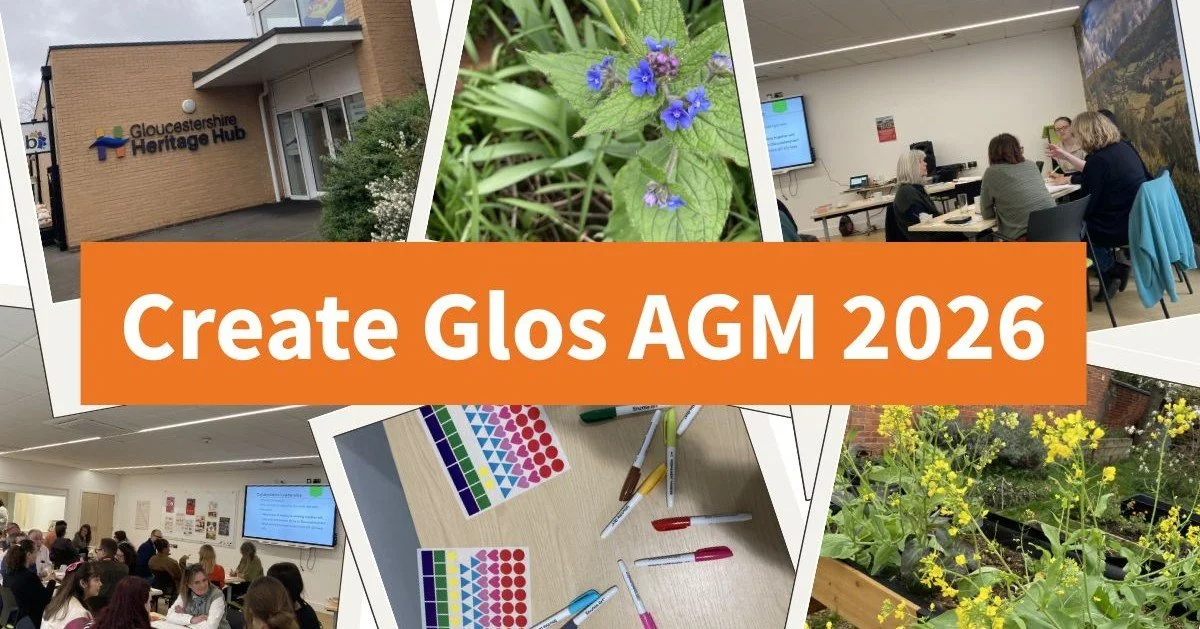 A big thank you to everyone who joined us for our AGM at the Heritage Hub in Gloucester last week. It was a vibrant gathering with a great energy and so good to see familiar faces and meet new ones, catch up and share perspectives on what we'd all li