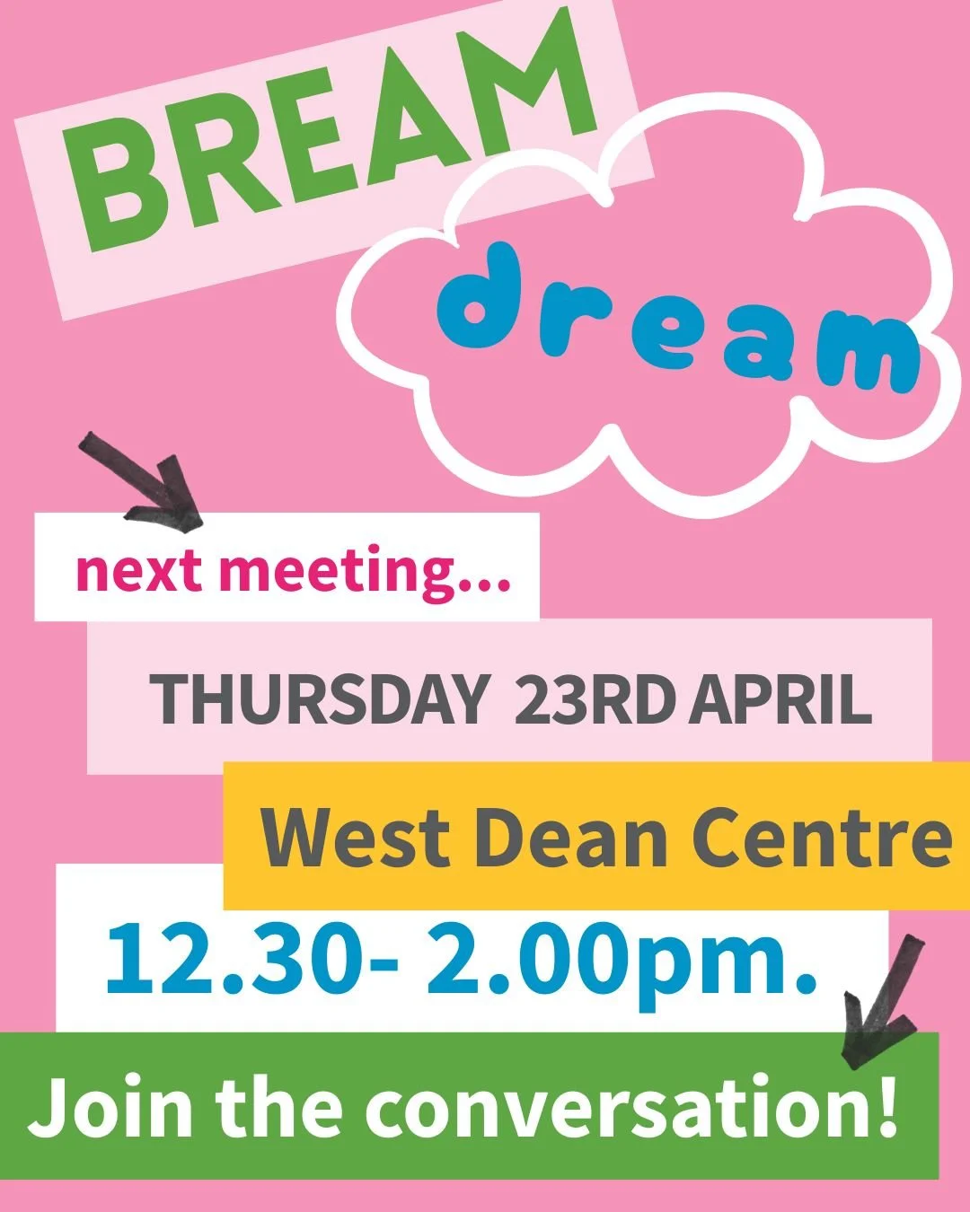The Create Local team, Tracey, Debbie and Sophia hold regular meetings in Matson, Robinswood and White City in Gloucester, Cam and Dursley near Stroud and Bream in the Forest of Dean.

We have worked out that that there are 26 Create Local meetings e