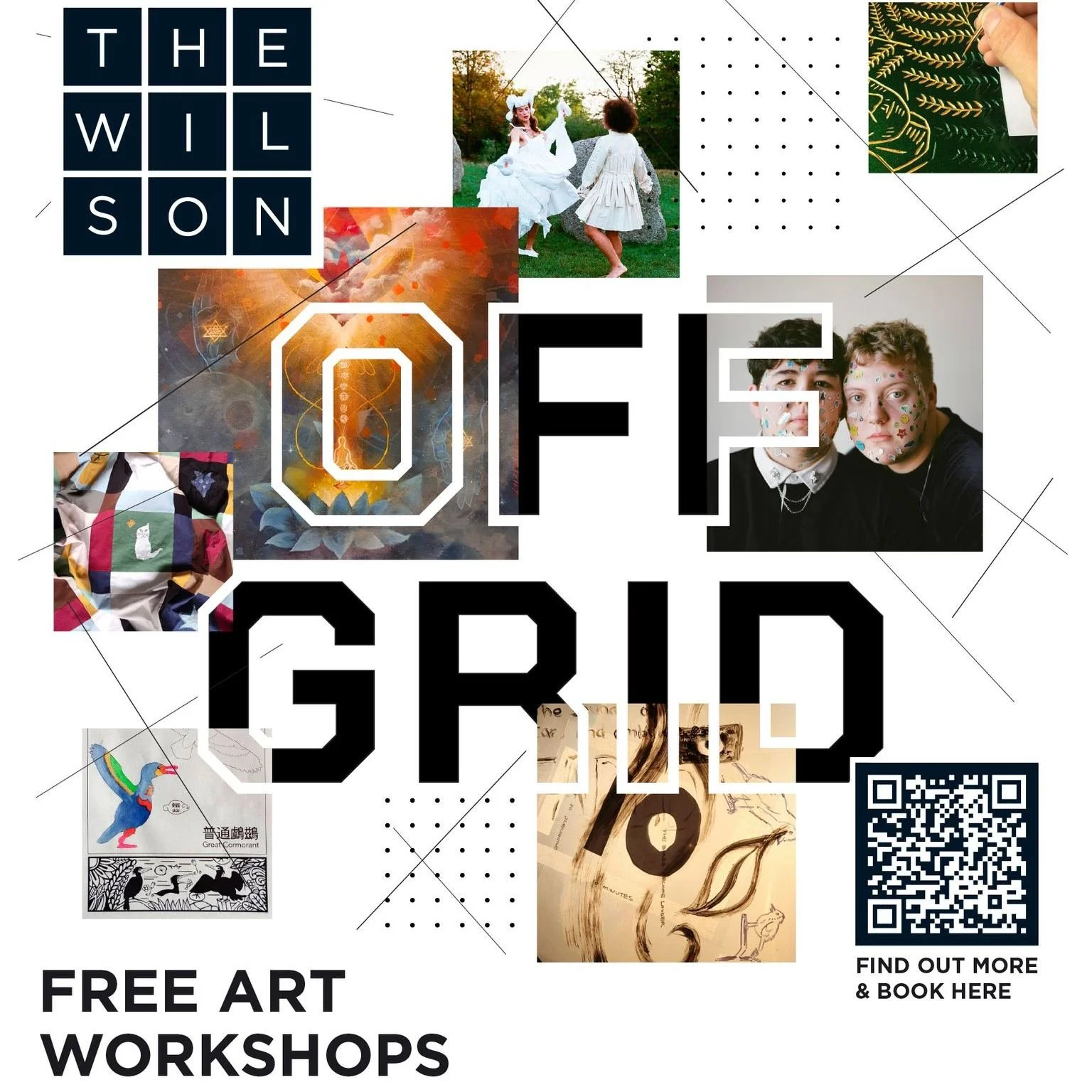 OFF GRID: Free art workshops for 14 to 17s @thewilsonchelt 

Whether you&rsquo;re already making work or just curious to explore something new, these small, hands-on workshops are designed to help you experiment, learn skills and meet other creative 