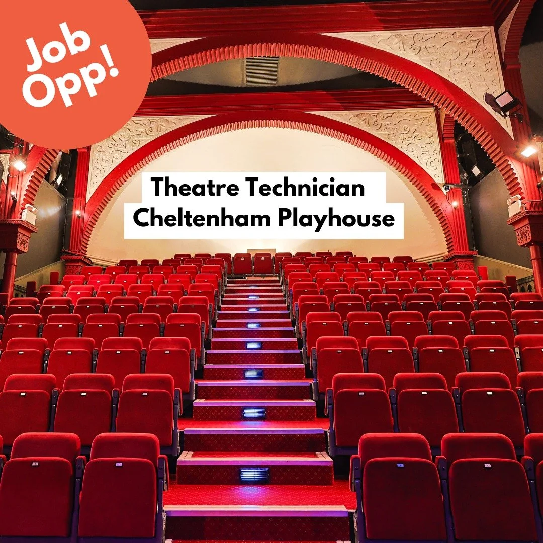 JOB OPPORTUNITY!
🎭 Theatre Technician at Cheltenham Playhouse

Love theatre? Know your way around lights, sound, sets&mdash;or keen to learn? 
Join the team as a Theatre Technician @cheltplayhouse . The 180 seat auditorium shows live theatre, comedy
