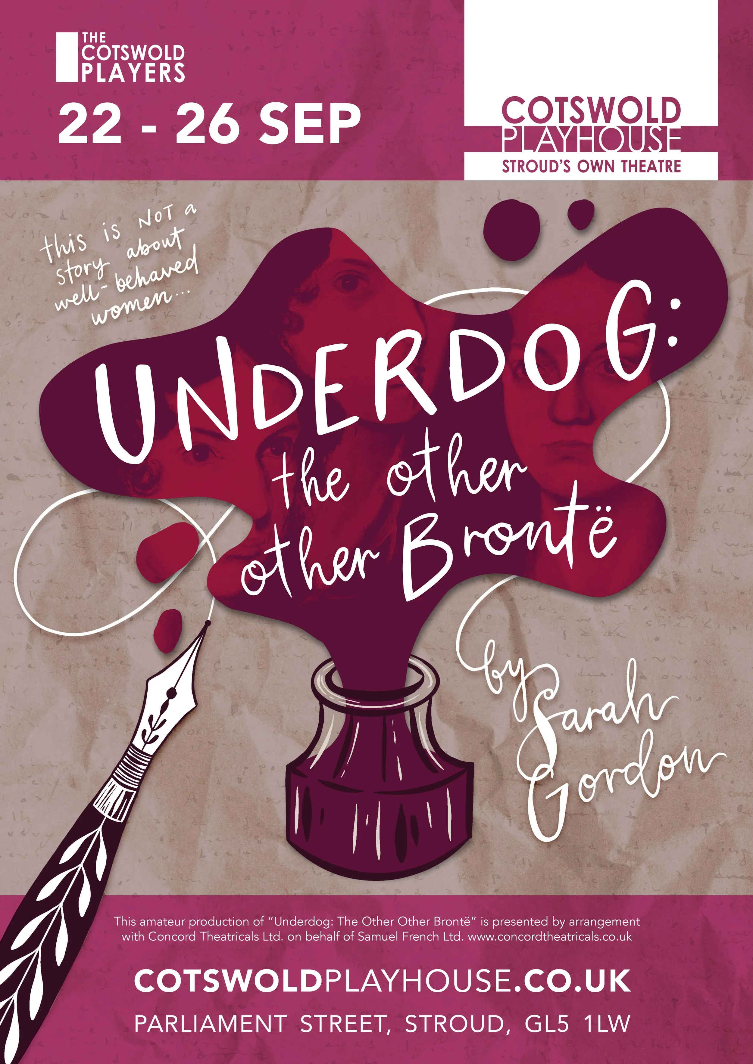 "Underdog - the other other Bronte" at Stroud's Cotswold Playhouse