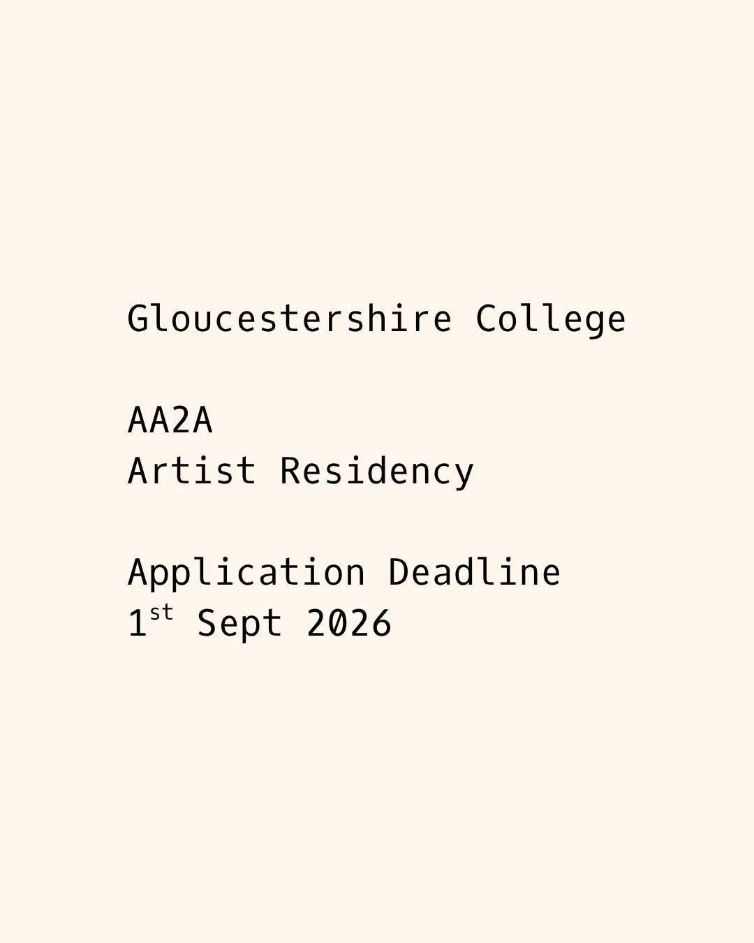 Artist Residencies at Gloucestershire College

APPLICATIONS OPEN!

AA2A is a national residency programme that gives practising artists access to specialist facilities, workshops and equipment at universities and colleges across England.

Gloucesters