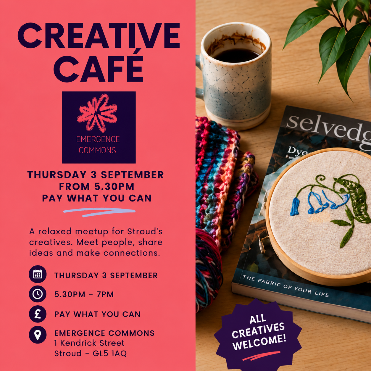 Creative Cafe at Emergence Commons
