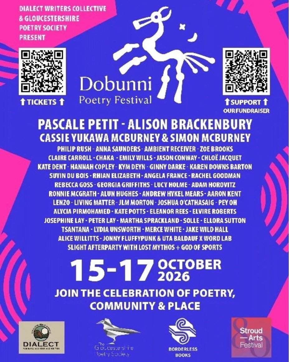 Stroud is a town rich in creativity, a place known for its independent spirit, its artistic communities across disciplines, and its deep connection to landscape and radical thought.

The Dobunni Poetry Festival 2026 will establish Stroud&rsquo;s firs