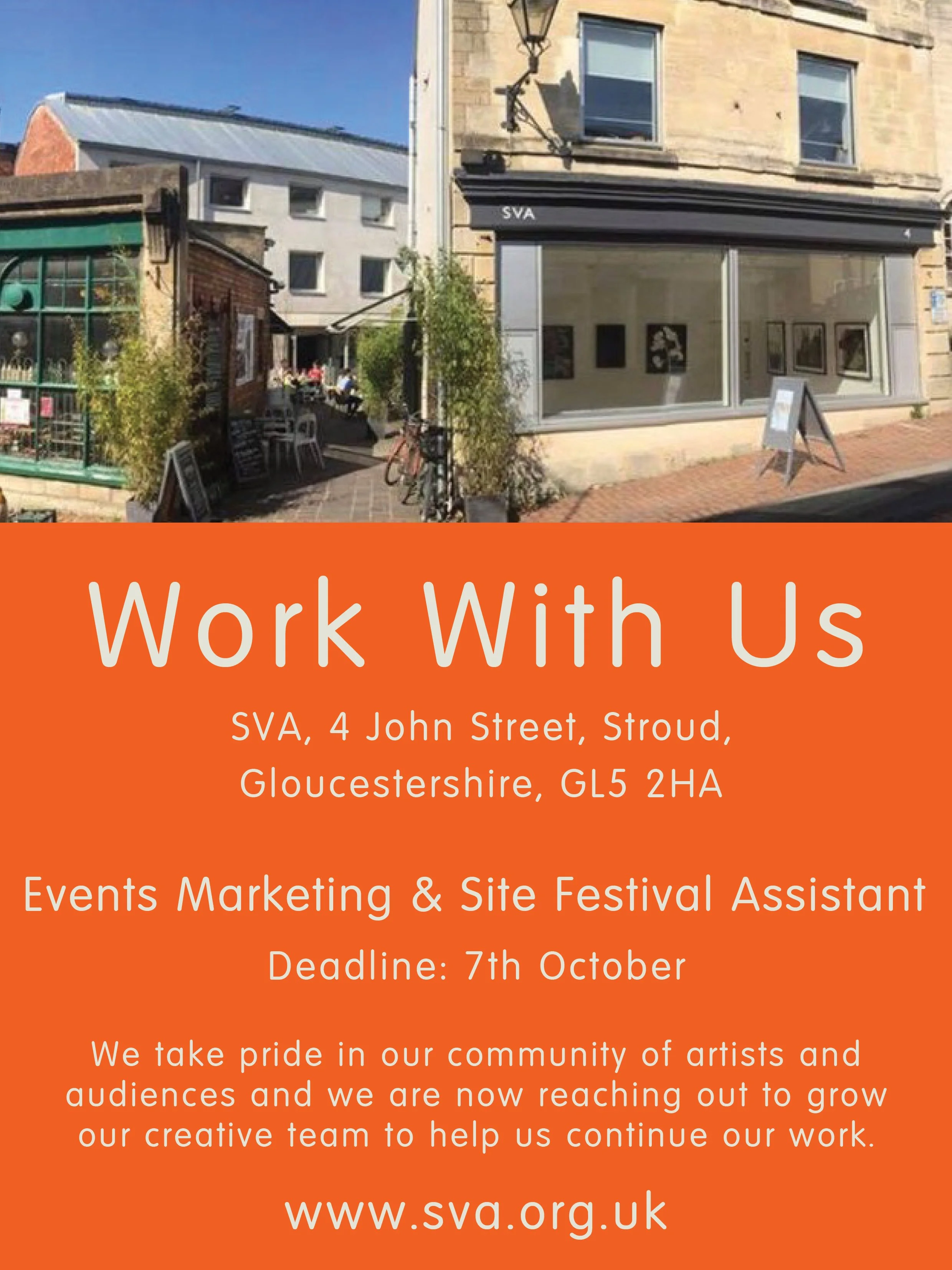 Work With Us! Events Marketing And Site Festival Assistant