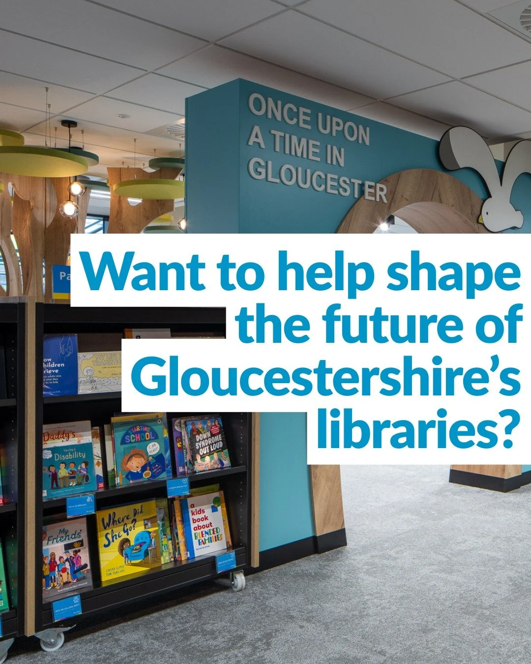 Want to help shape the future of Gloucestershire&rsquo;s libraries?

@gloucestershire_libraries  are developing a new Audience Development Strategy to help ensure Gloucestershire Libraries remain relevant, welcoming, and useful for everyone. Whether 