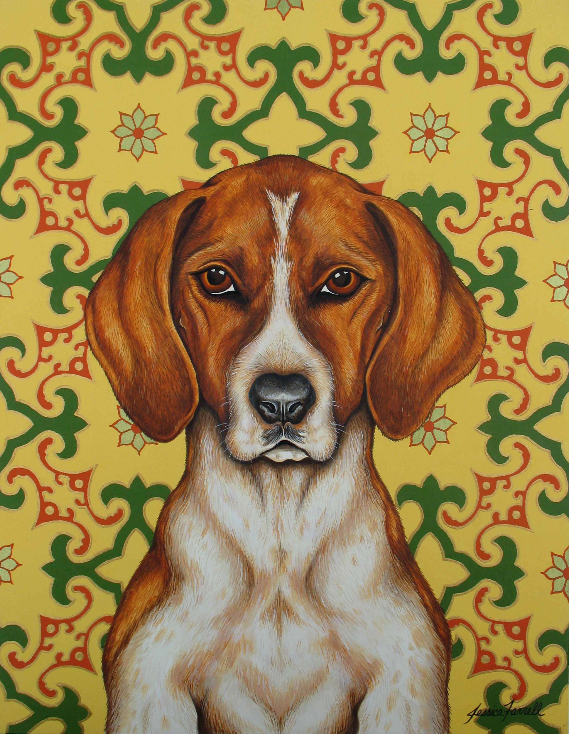   Bernard , Acrylic on wood, 18 x 14 inches  (private collection) 