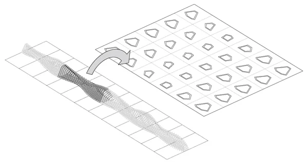 STEP 5: Each rib set is then re-oriented to the XY plane to facilitate the CNC milling process.