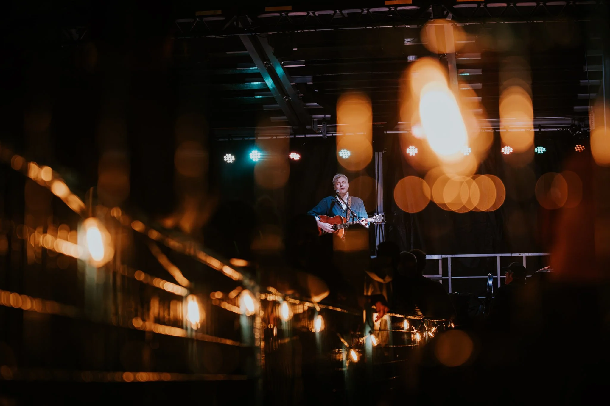 Joel Plaskett performing at warm and fuzzy fest 2026