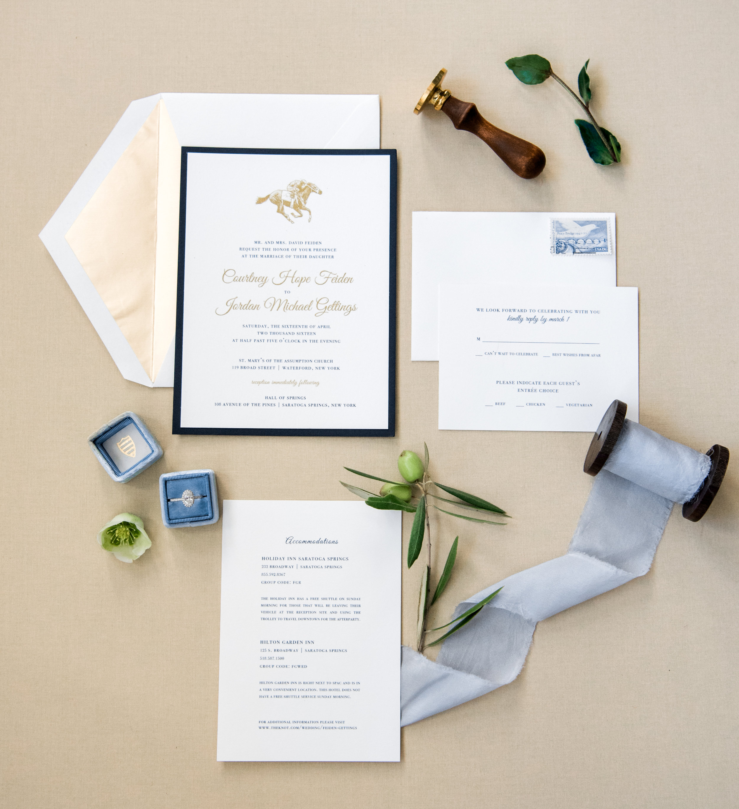  Courtney and Jordan's wedding invitation suite 