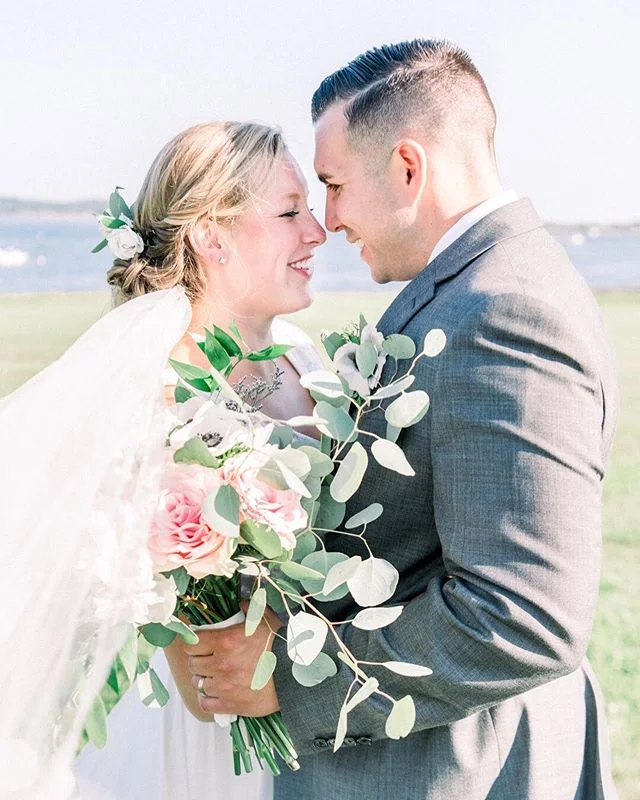 Allow me to introduce the new Mr & Mrs. Morin! Their beautiful coastal Maine wedding at @livewellfarm was a reminder that in order to live well, we must love and serve well. These two and their love for each other, their friends + family,  community & our country is unmatchable. Congratulations, Kate & Adam! I’m so excited for your next adventure together. •
Planner: @bbseventsandrentals 
Florals: @lyndseylorindesign 
Video: #pressplaystudios
Catering: @111maine 
DJ: @djdewees 
Rentals: @onestopeventrentals 
Stationery: @ecru_invitations 
Bridal Gown: @flairboston 
Hair & Makeup: @meg_costyling 
Shoes: @katespadeny