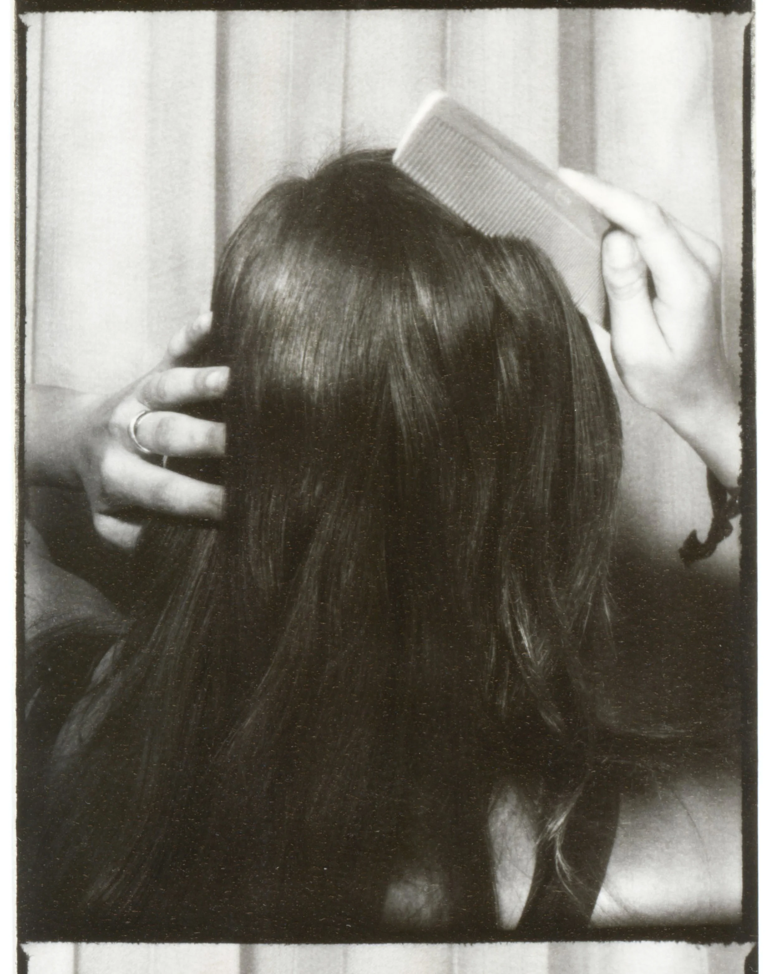 Grey: Fotoautomatica For two weeks in July of 2015 I routinely went into the Fotoautomatica booths scattered throughout Florence and performed my daily dressing and make up ritual. The resulting images, which became a video, document my daily practice of becoming. The sound piece that accompanies the film is created from sounds I collected throughout the city and a recording of Barbara Ess' "Tell Us Something About Yourself".