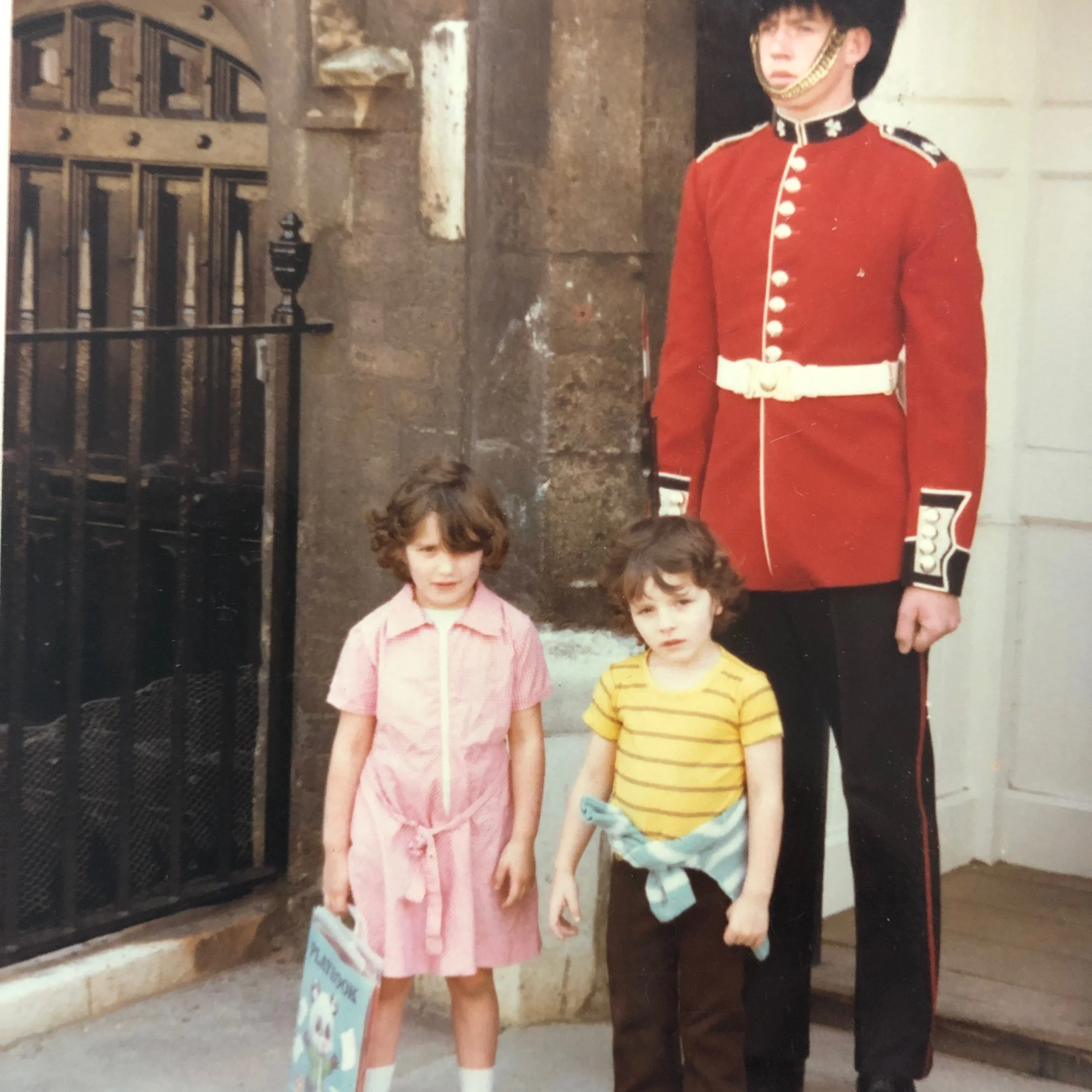 i arrived in england from spain when i was five, after my parentS divorceD. i couldn’t speak any english in this picturE, but it didn’t take me too long to learn. if only i could LEARN new languages as quickly now!