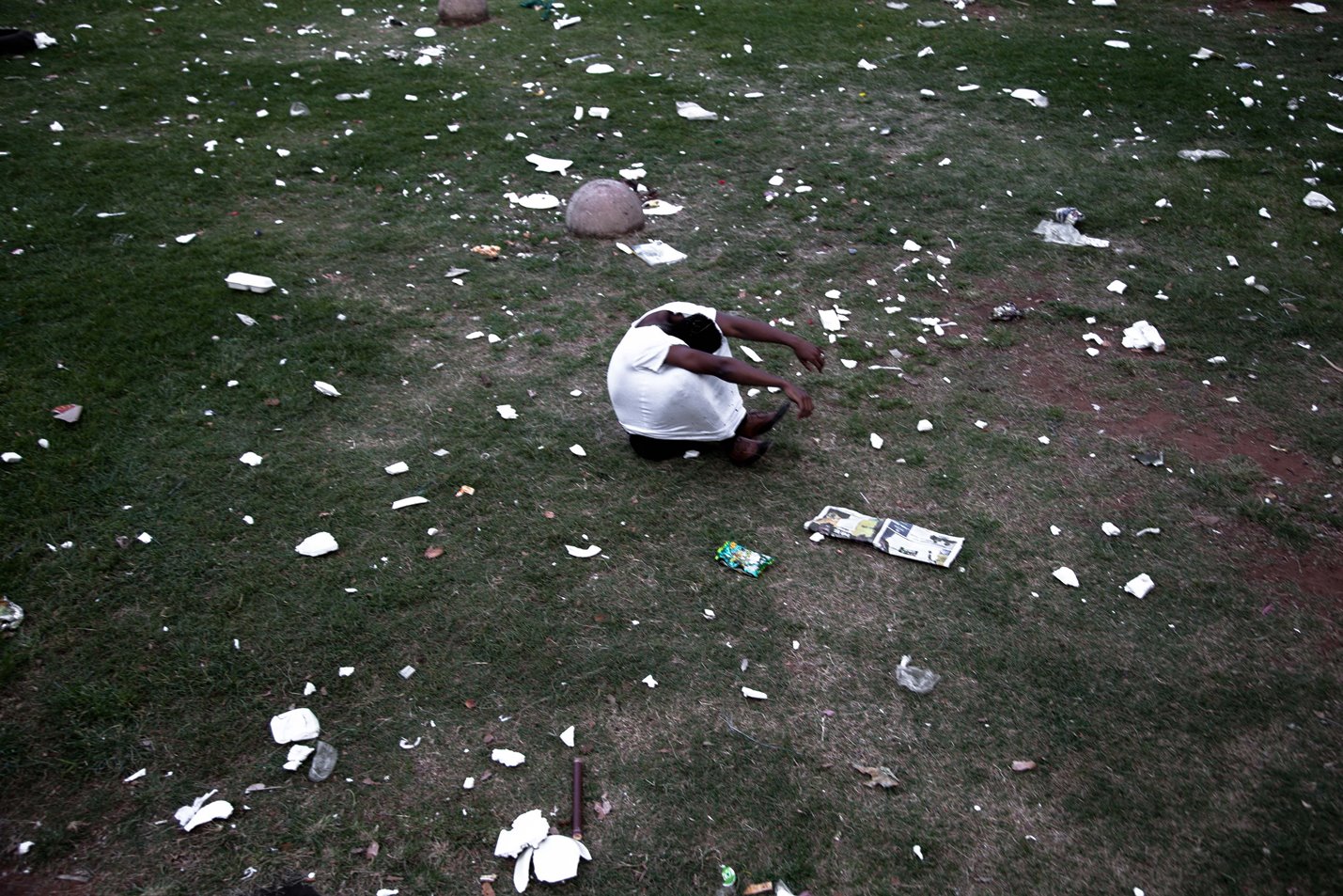 The grass is sometimes whiter