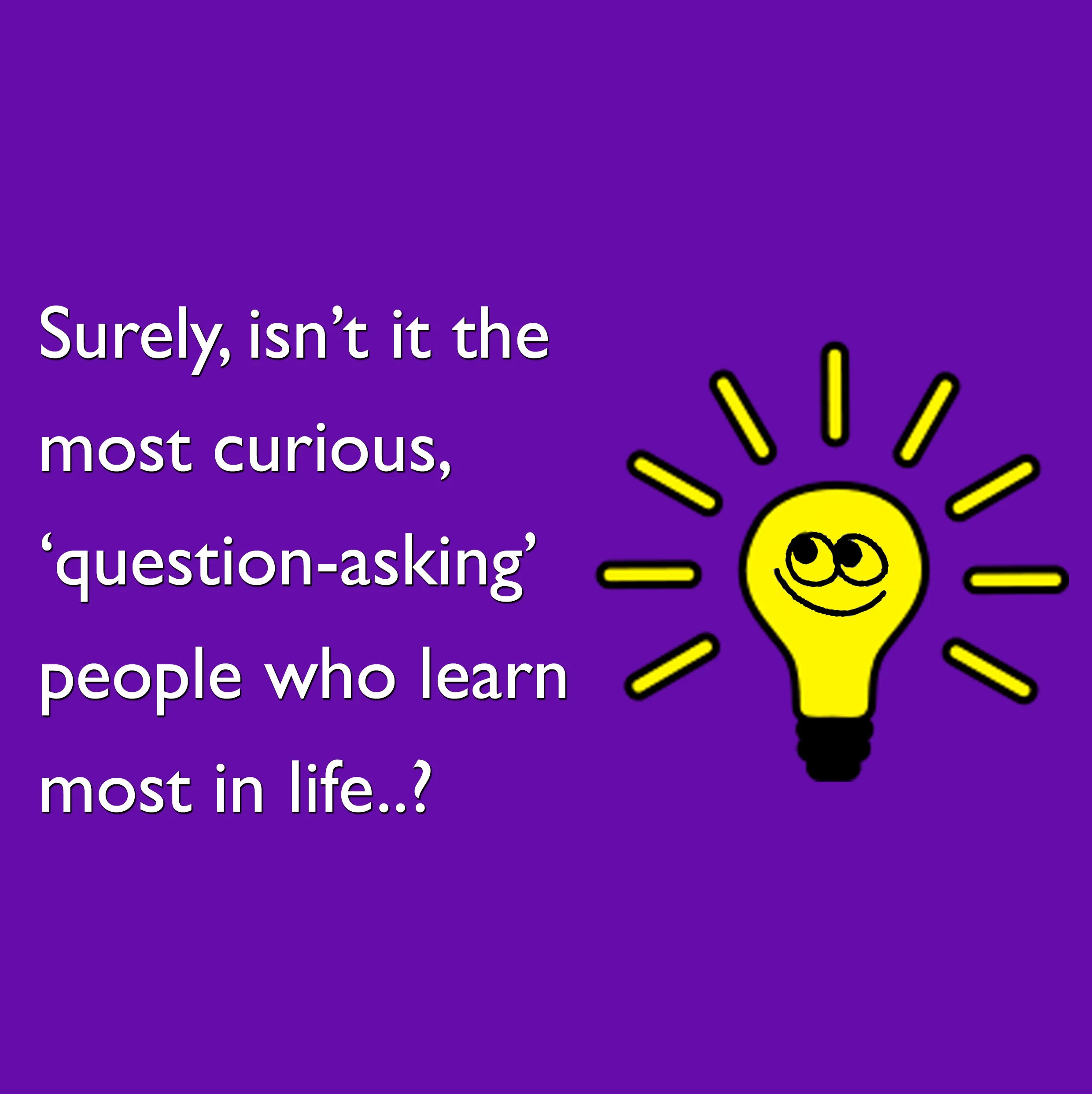Do children ask enough questions in lessons?