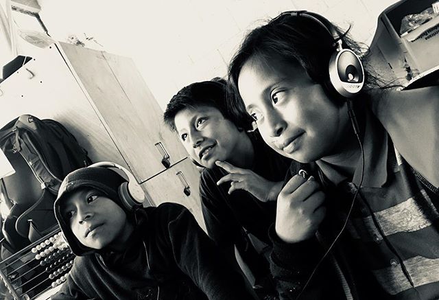 Kids at @caras_alegres - pose is almost as good as the music. Almost.