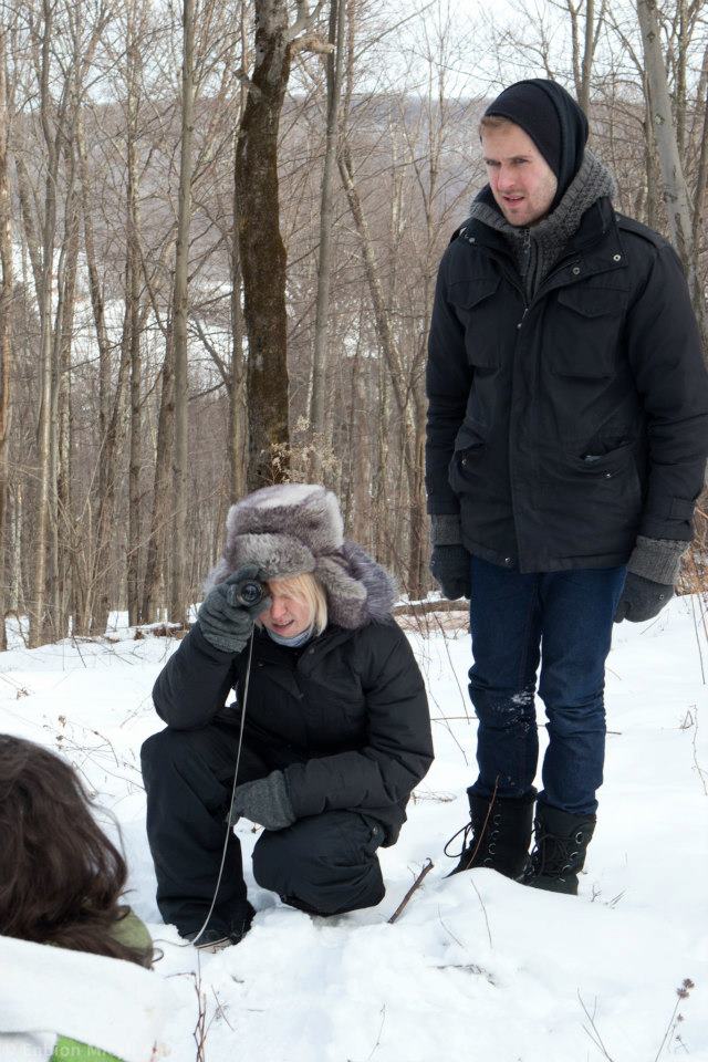 MR LAMB - Director Jean Pesce and DP Arlen Knopaki frame a shot.jpg