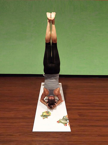 Robyn on "Mandukasana"
