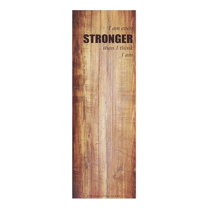 stronger brown wooden inspired yoga mat