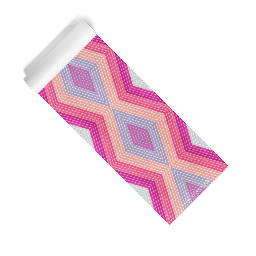 Chevron Bright Pink Yoga Mat Main.jpg