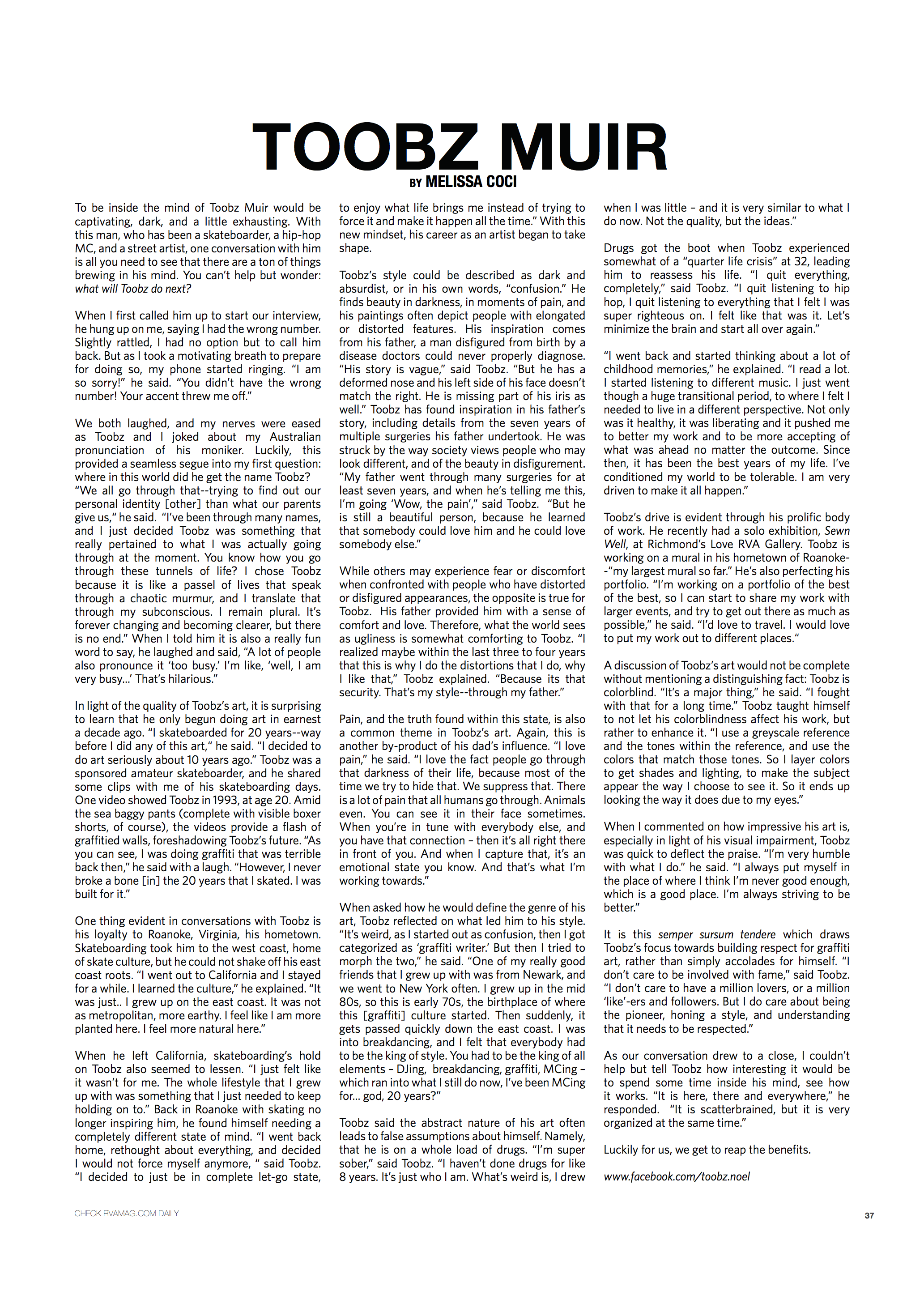 RVA Magazine, issue 15 2013