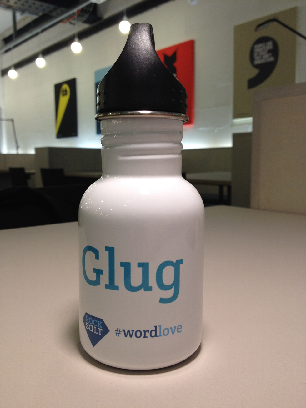 Runners up receive a super cute and handy "Glug" Word Love water bottle.