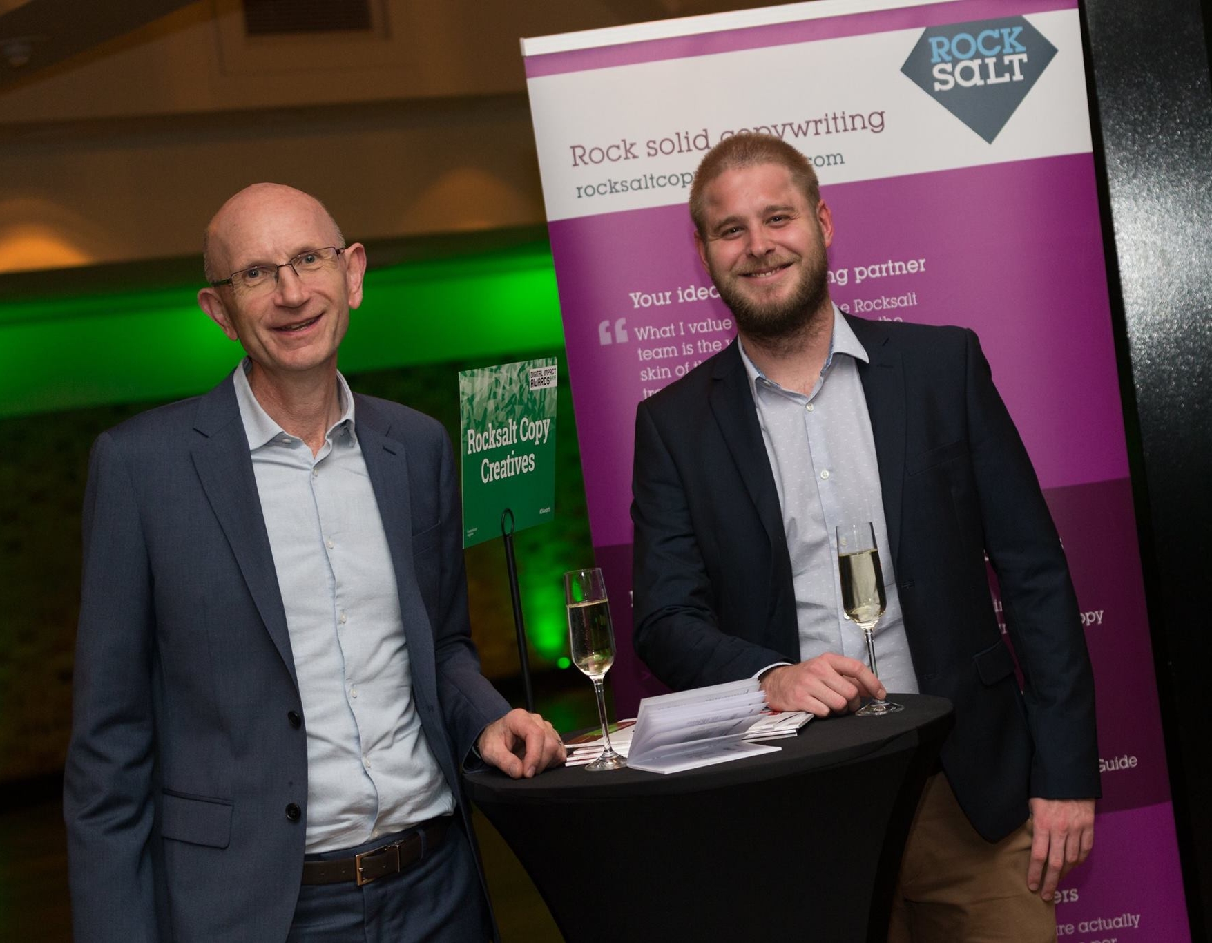 Team Rocksalt, full of fizz at the Communicate awards.