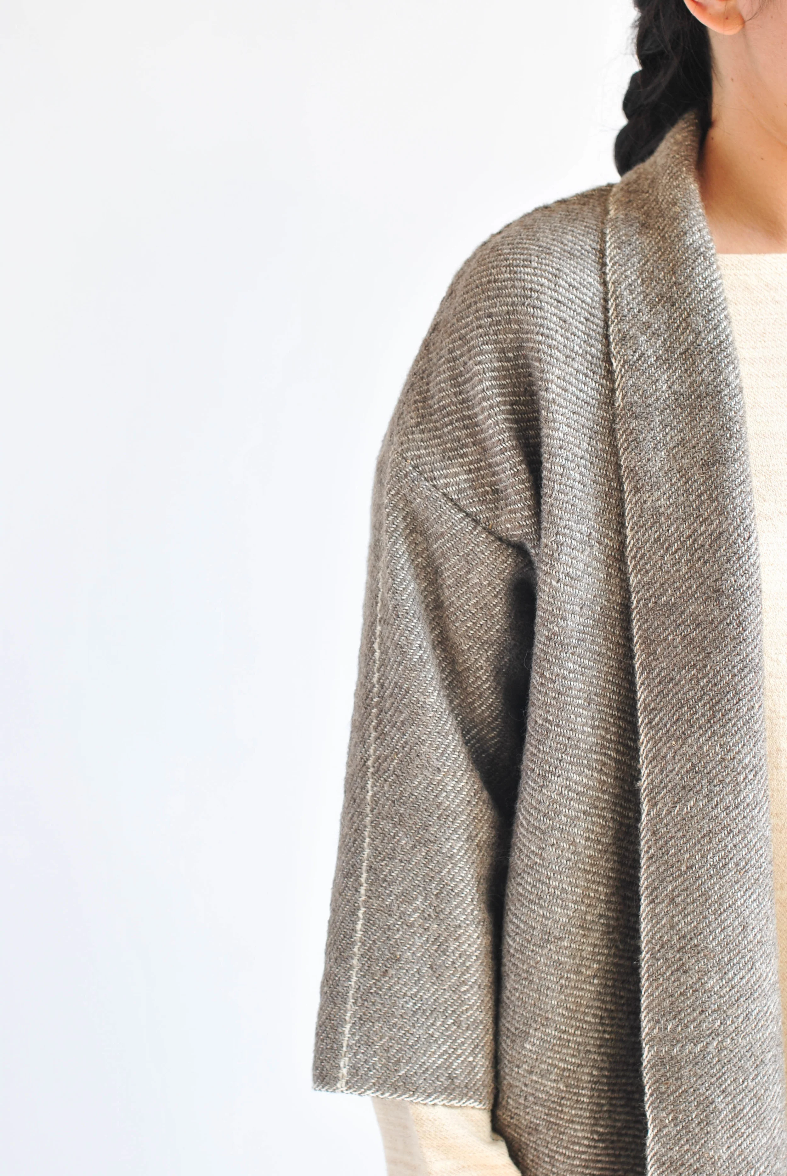 COAT 1, WOOL TWILL, GREY