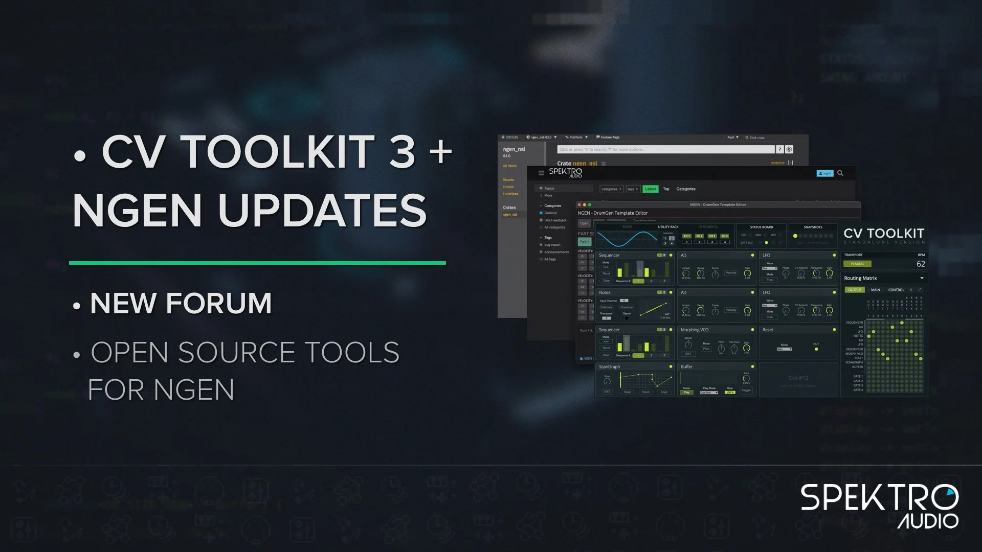 NGEN + CV Toolkit Updates, New Forum, and Other News!