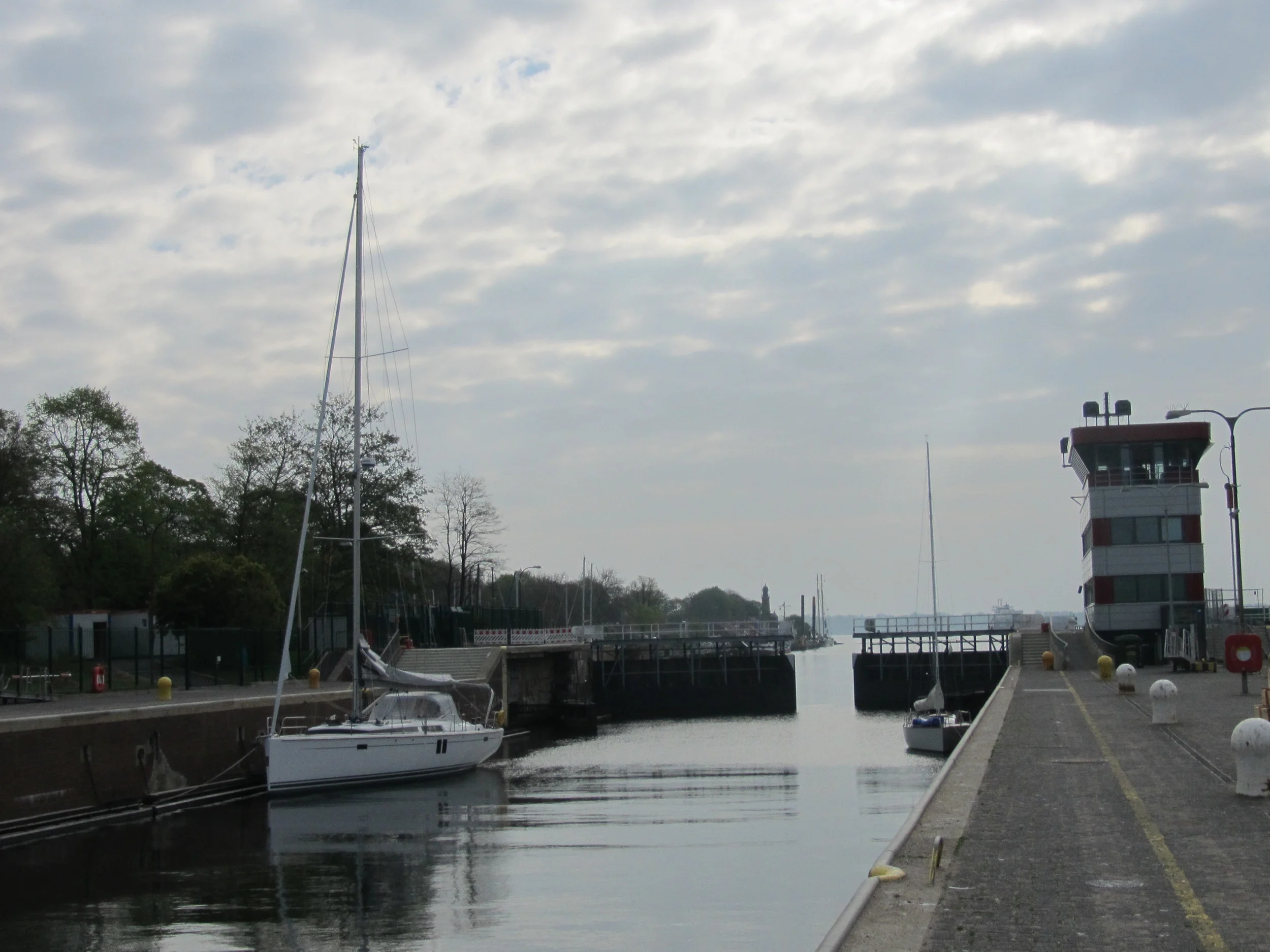 Belle på vei inn i Kielerkanalen