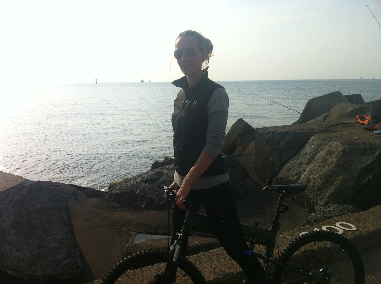 Ytterst på moloen ved innseiling til Ijmuiden