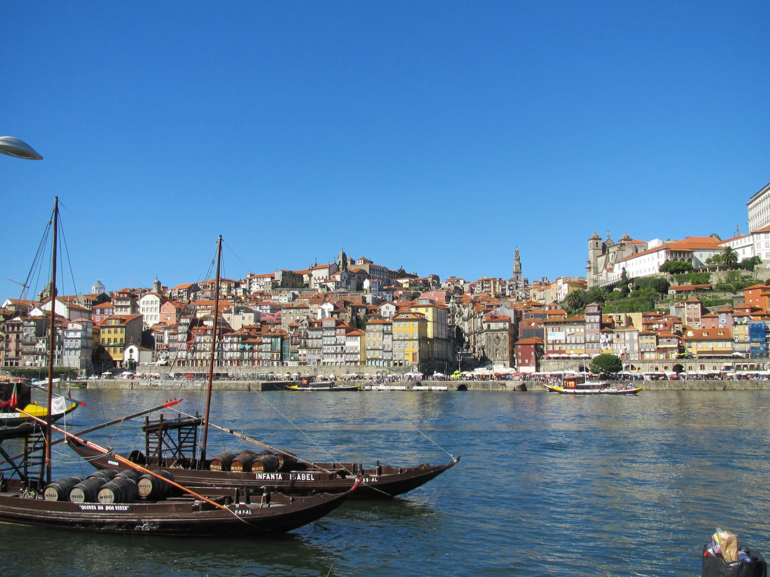 Hyggelig langs elven i Porto