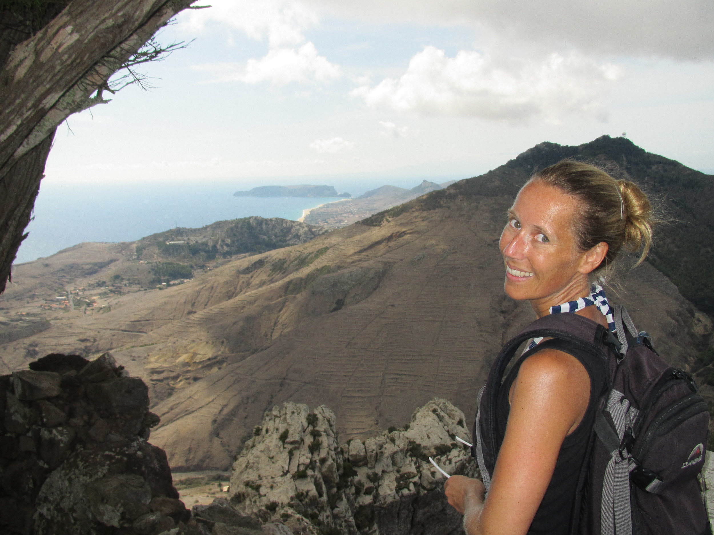 Utsikt fra tredje høyeste toppen på Porto Santo