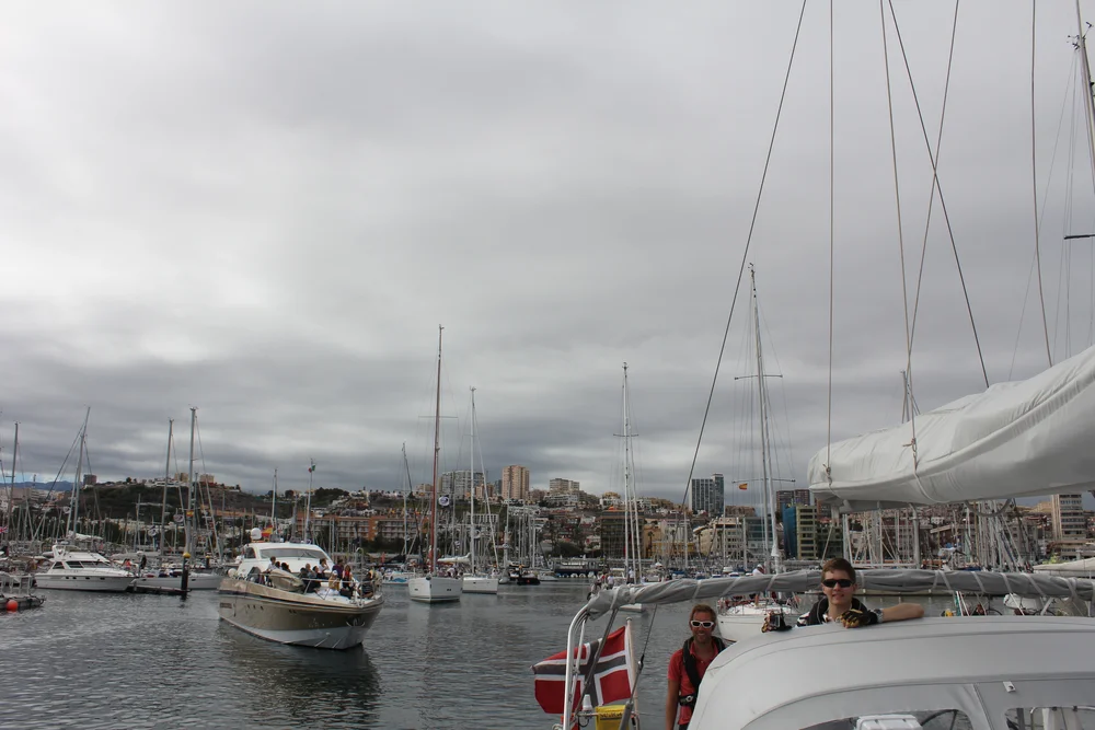 Utrolig stemning ut fra havnen i Las Palmas!