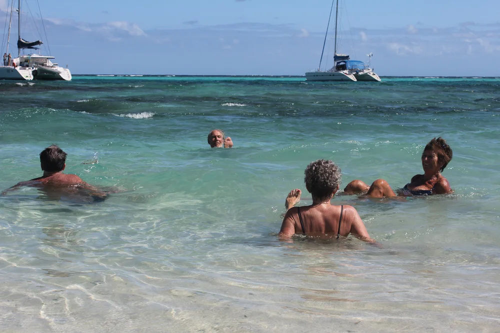 Bading på Tobago Cays