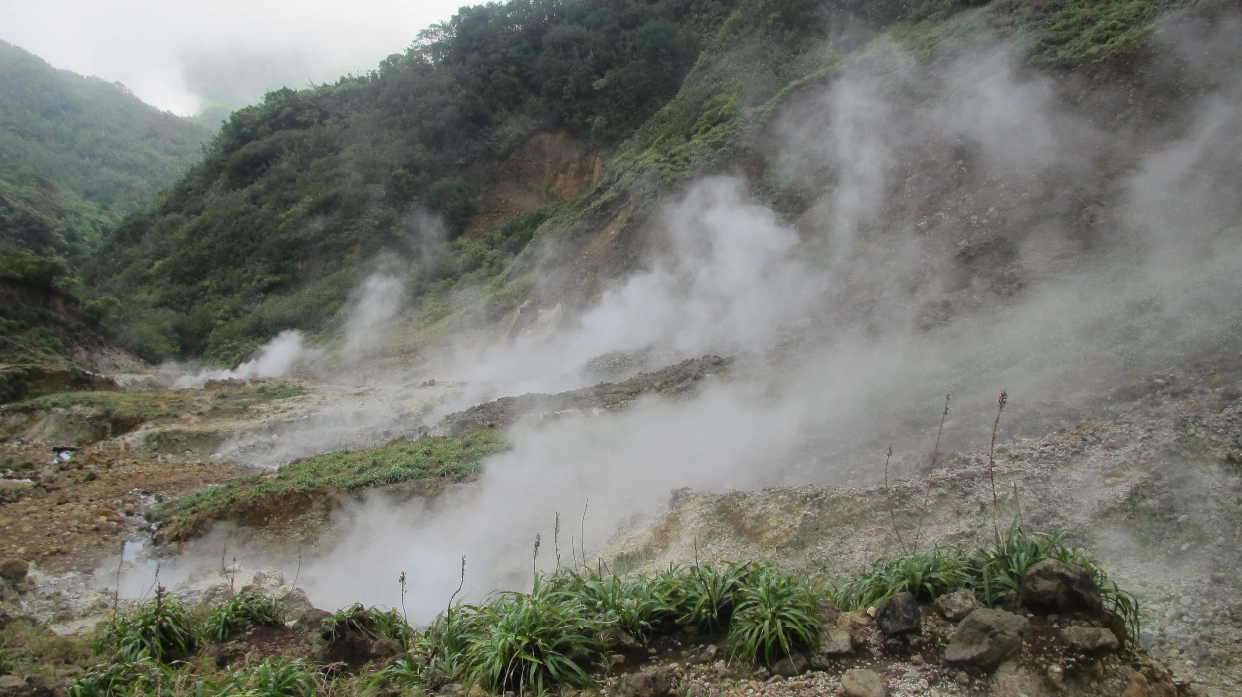 Dette er ikke tåke, dette er damp fra jordens indre