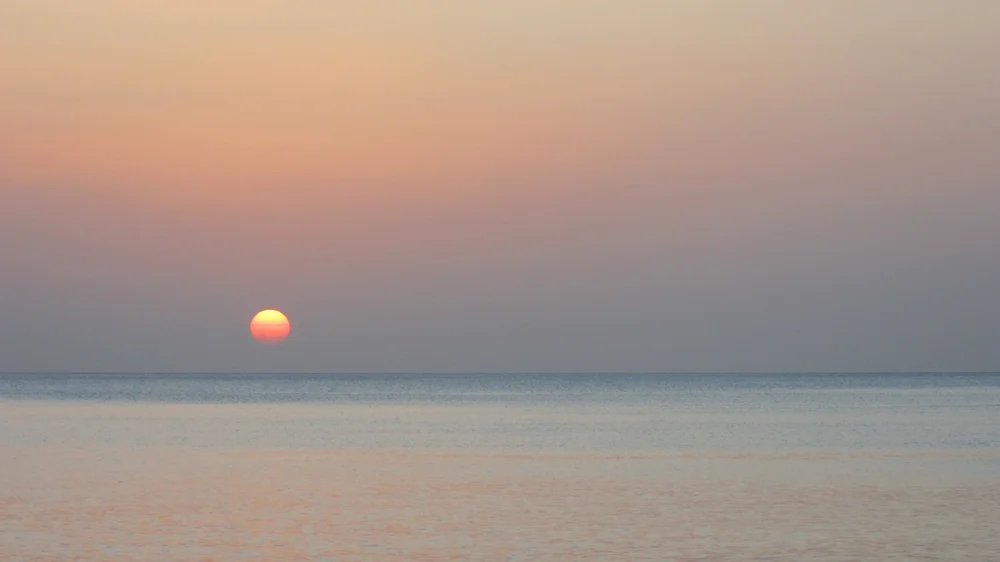 Solnedgang ved Roseau