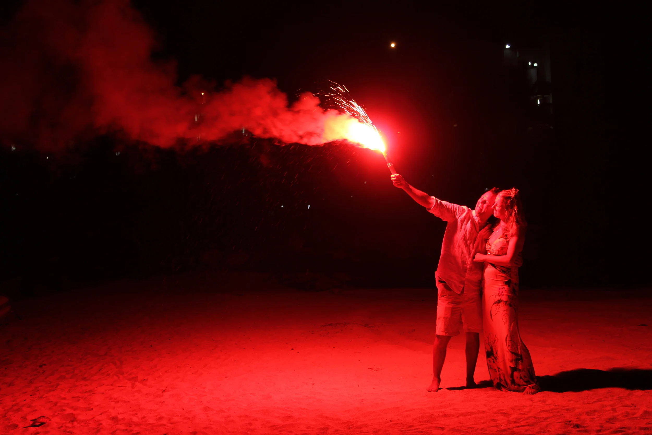 Brudeparet feires langt inn i nattetimene