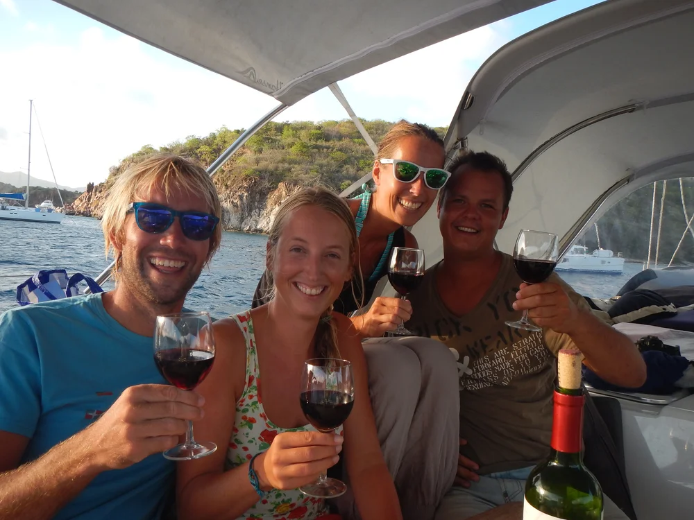 I påskehelgen hadde vi alle våre gode seilervenner rundt oss