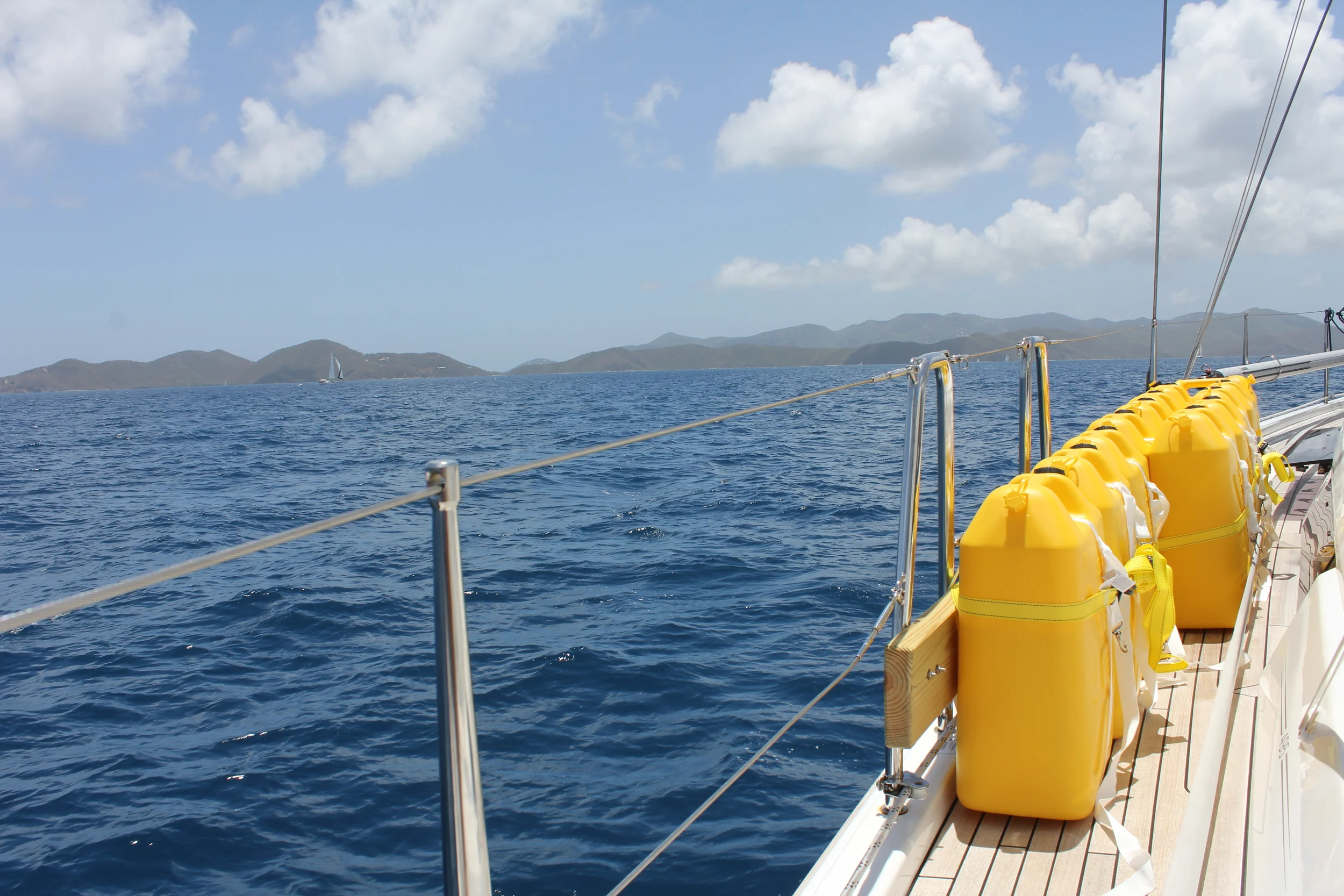 Vi legger av gårde fra Nanny Cay, Tortola