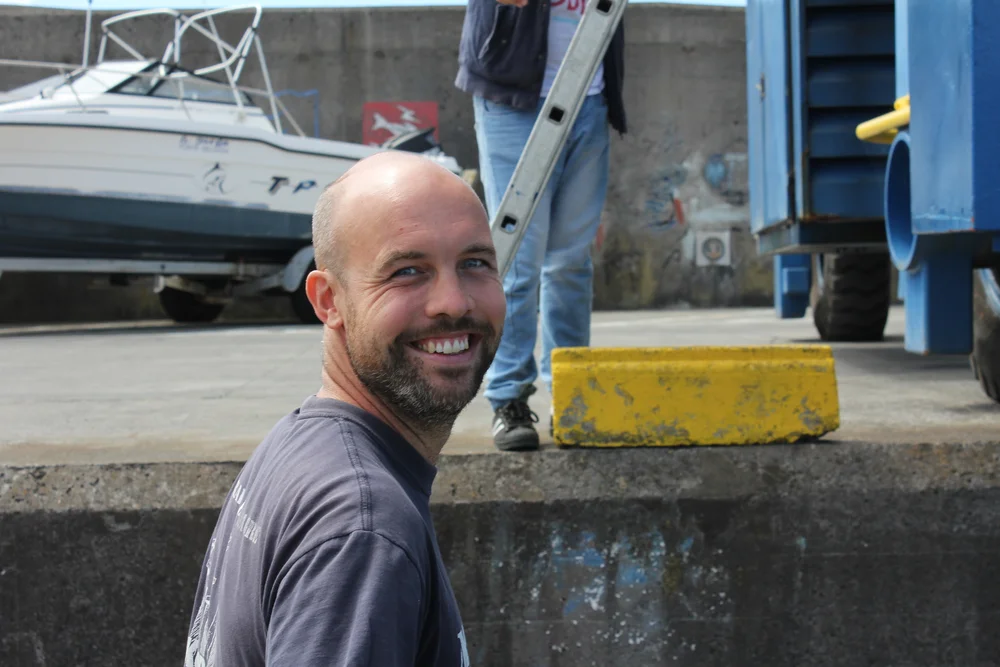 ...med Jørgen, et oppkomme av båtkunnskap