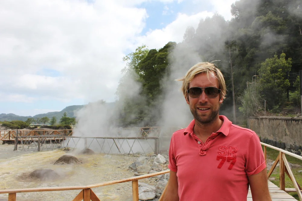 Varme kilder ved Lagoa das Furnas