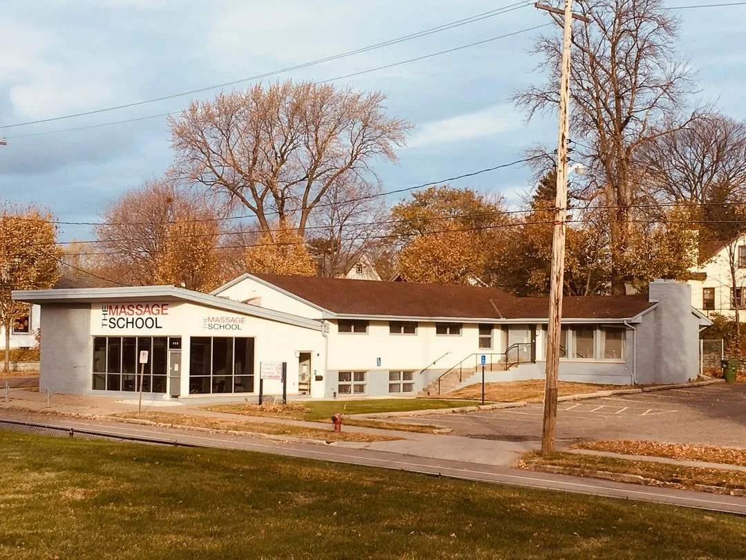 A photo of the exterior of The Massage School in St. Paul, MN