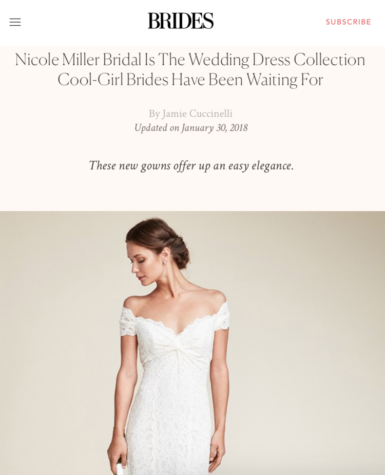 Nicole Miller Bridal is the Wedding Dress Collection Cool-Girl Brides Have Been Waiting For